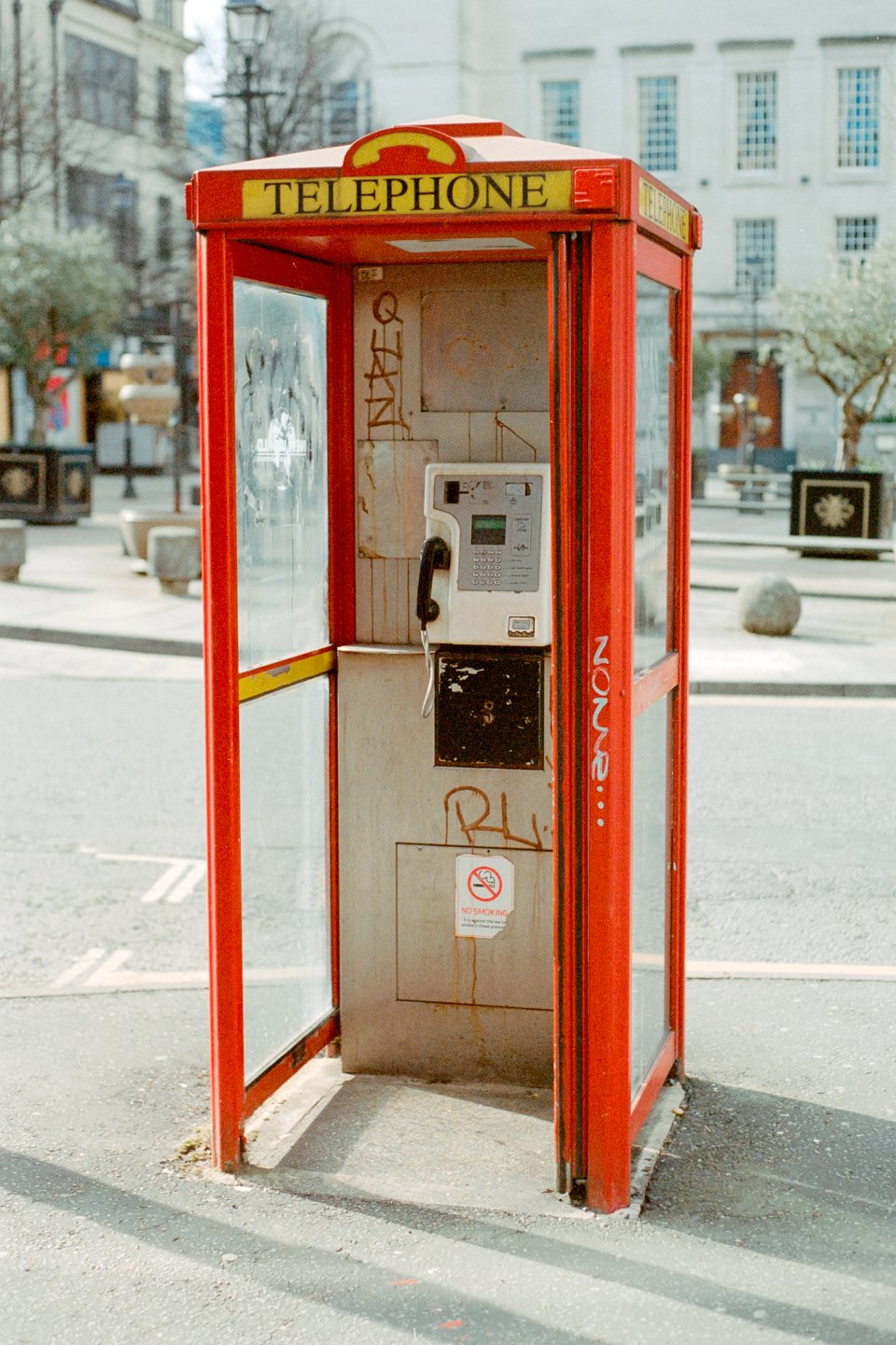 Picture of an old phone box